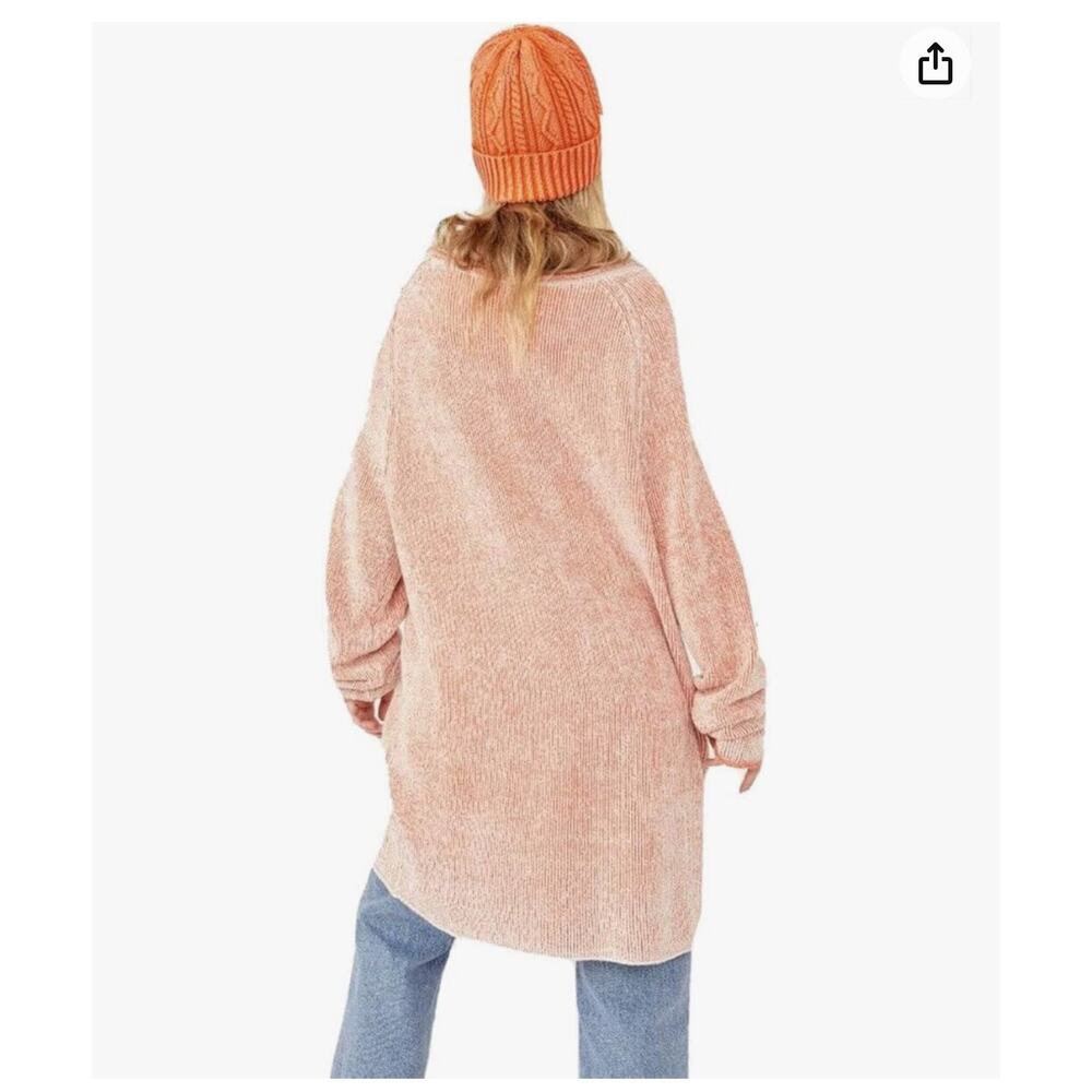 Free People Lenox Tunic Sweater Tunic/Dress - Carrot Cake Combo - LG - Picture 5 of 11